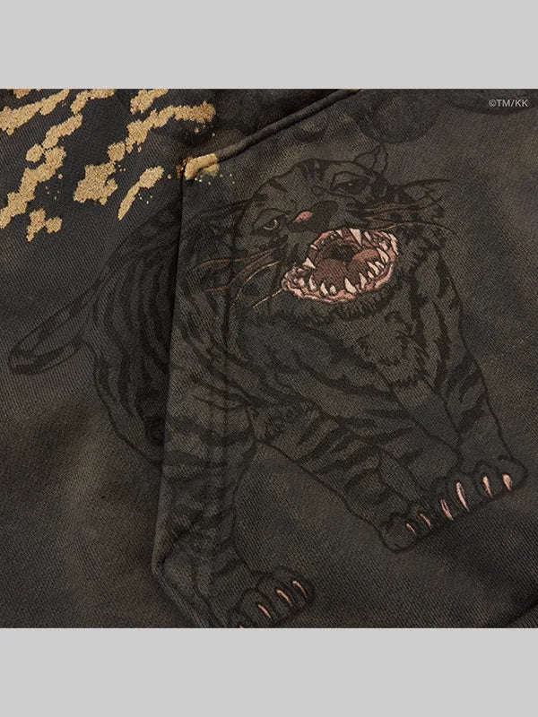 CJ Cactus Jack Fragment x Takashi Murakami Hollow Black Hoodie Sweatshirt