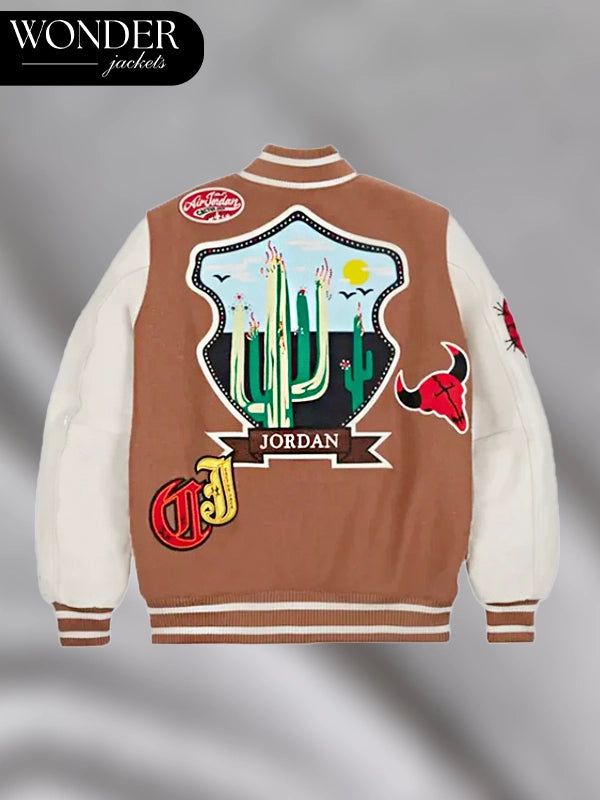 Cactus Jack Travis Scott x Jordan Brown Varsity Jacket