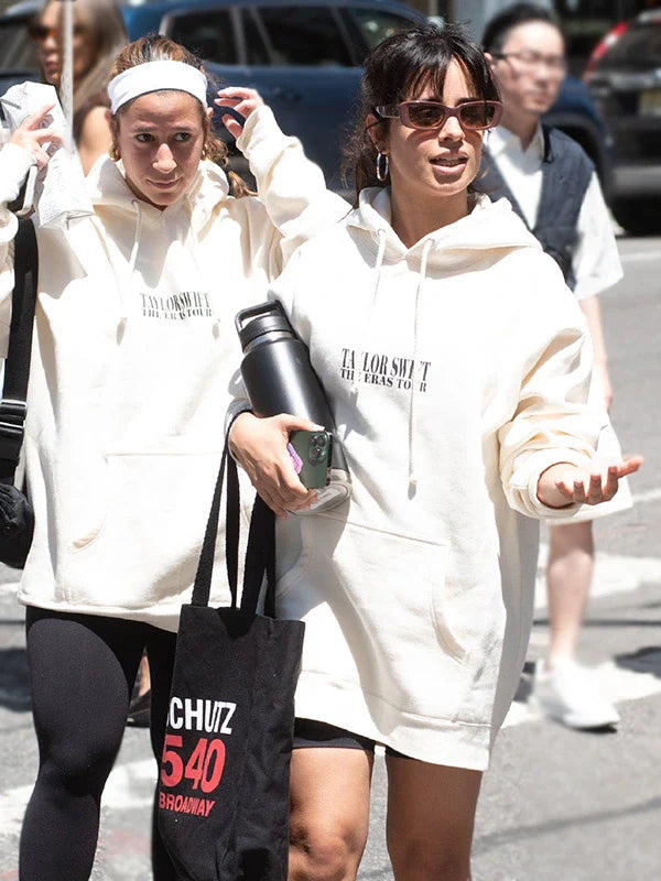 Camila Cabello Sporty Eras Tour White Hoodie