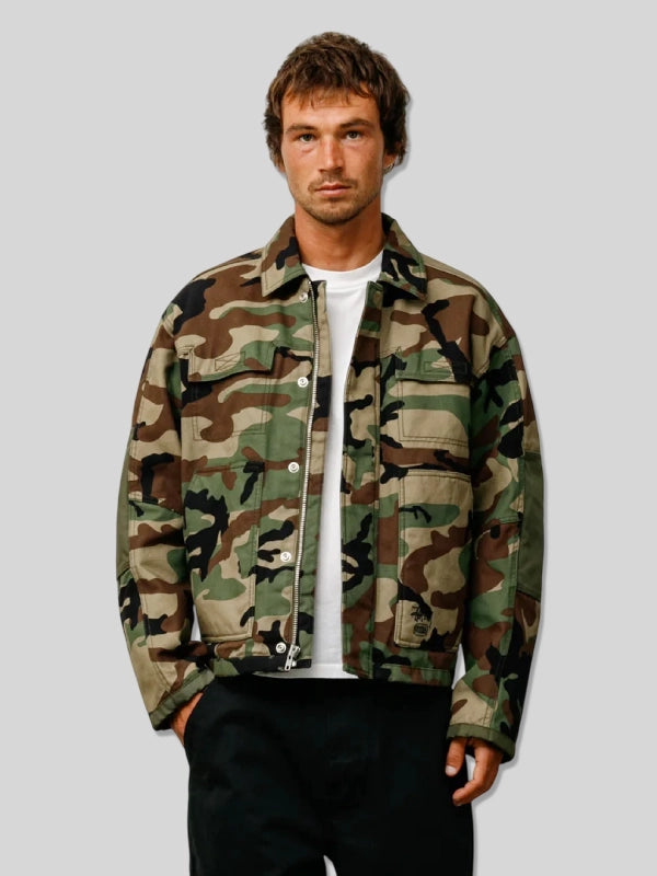 Camo Stussy Utility Work Jacket