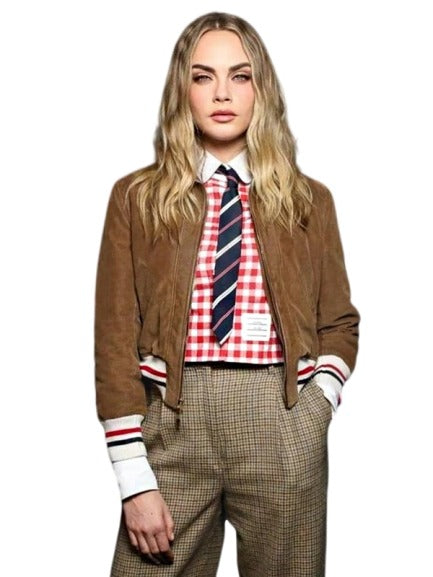 Cara Delevingne Thom Browne show Jacket