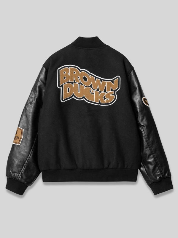 Carhartt Brown Ducks Bomber Black Jacket