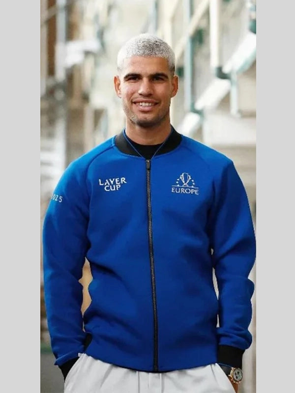 Carlos Alcaraz Laver Cup 2025 Blue Jacket