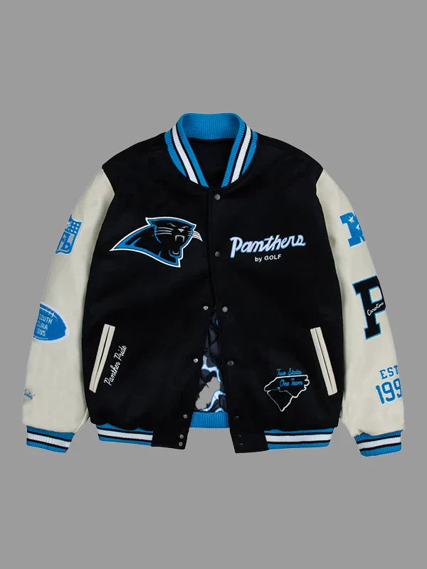 Carolina Panthers Golf Wang Letterman Jacket