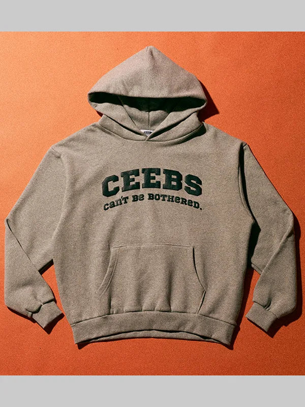 Ceebs Can't Be Bothered Hoodie Grey