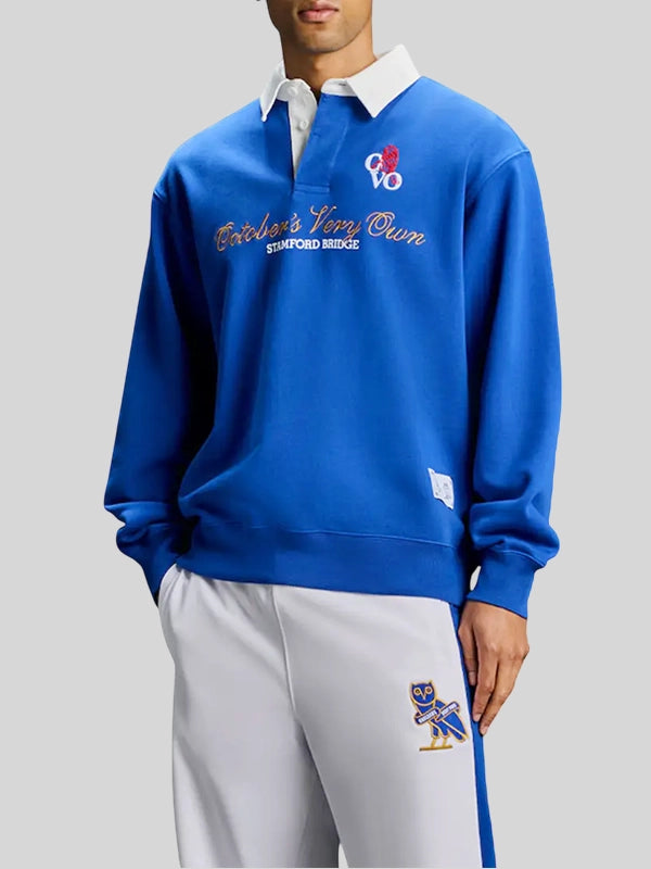 Chelsea X OVO Rugby Top Blue Shirt