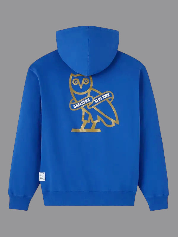 Chelsea X OVO Blue Pullover Fleece Hoodie