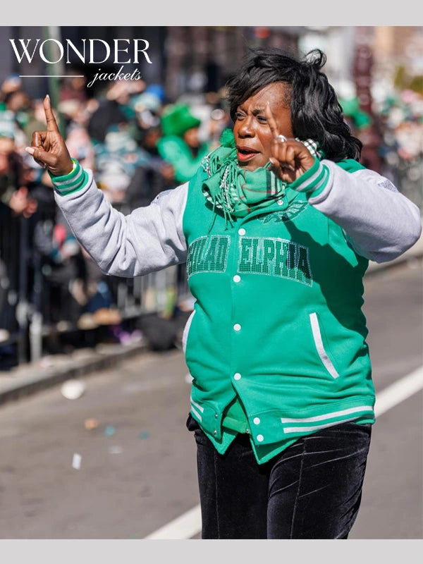 Cherelle Parker Philadelphia Varsity Jacket Green