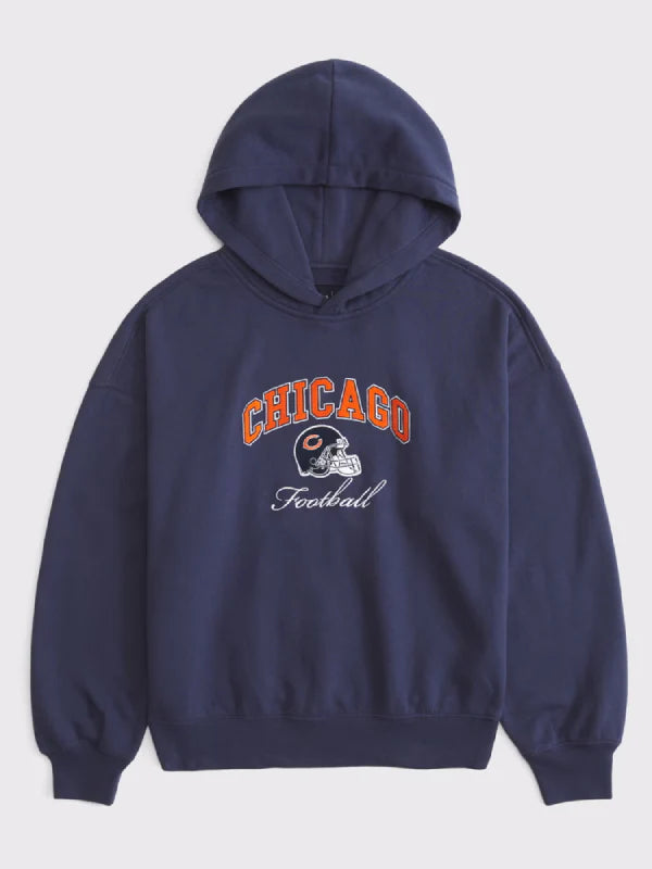 Chicago Bears Abercrombie Sunday Hoodie Blue