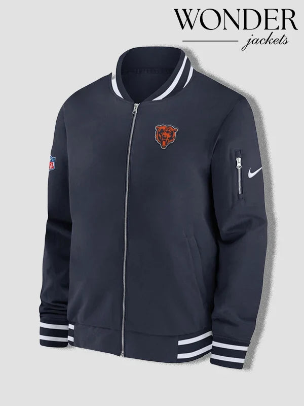 Chicago Bears Nike Sideline Coach Bomber Jacket