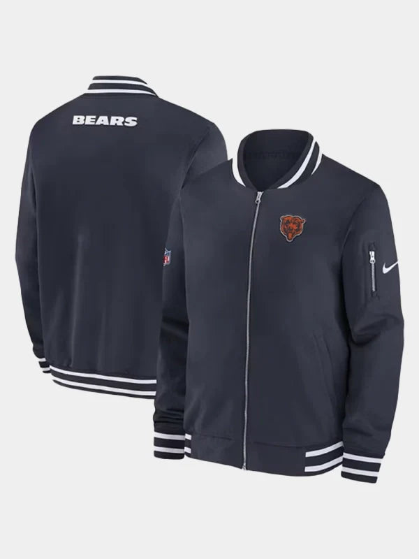 Chicago Bears Sideline Coach Bomber Jacket