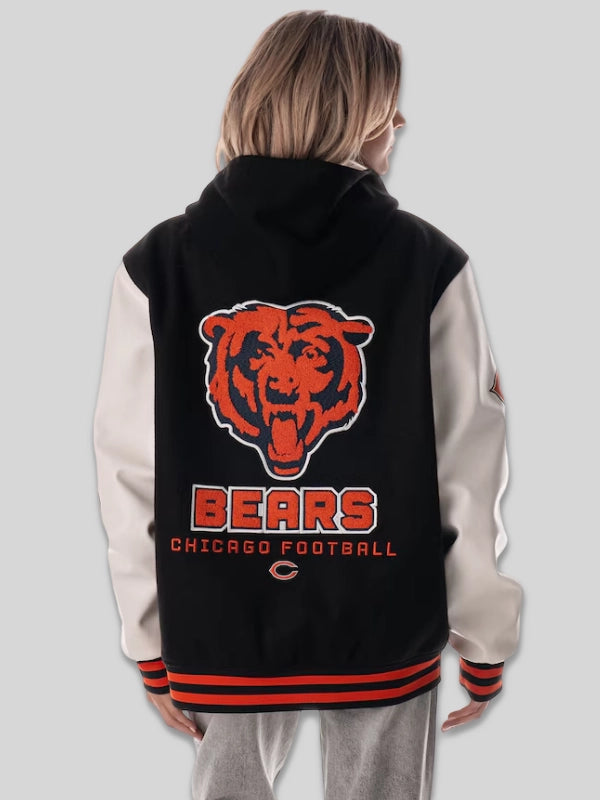 Chicago Bears Hooded Varsity Jacket
