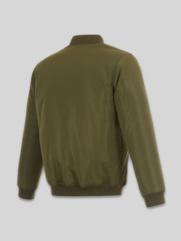 Chicago Bears JH Design Nylon Full-Zip Reversible Bomber Jacket