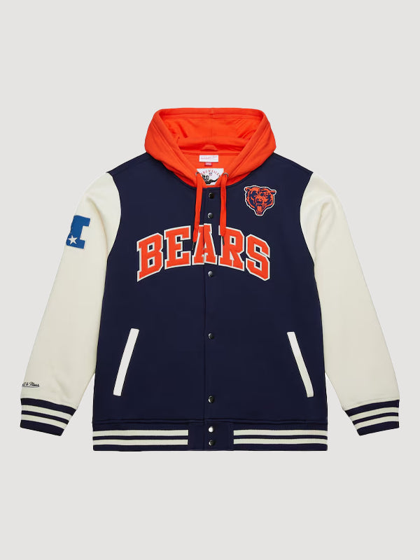 Chicago Bears Mitchell & Ness Courtside Varsity Jacket