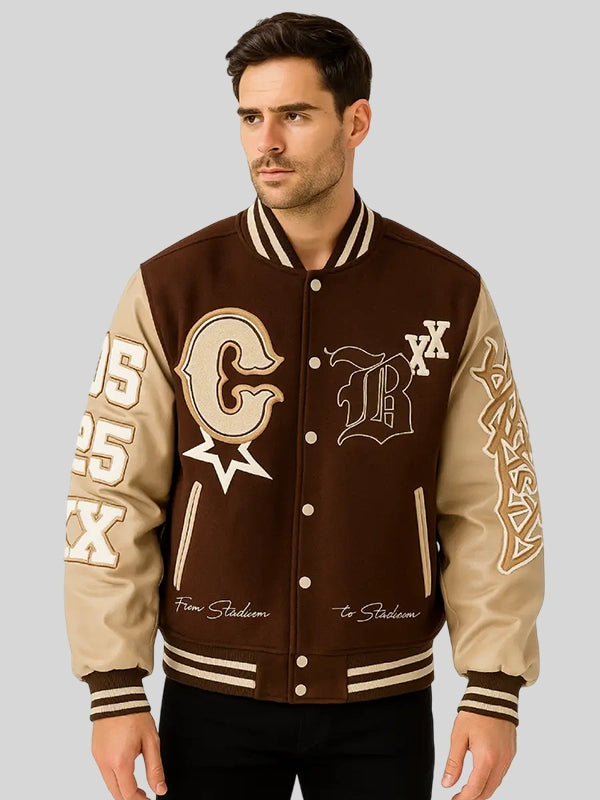 Chris Brown Breezy Bowl XX Letterman Varsity Jacket