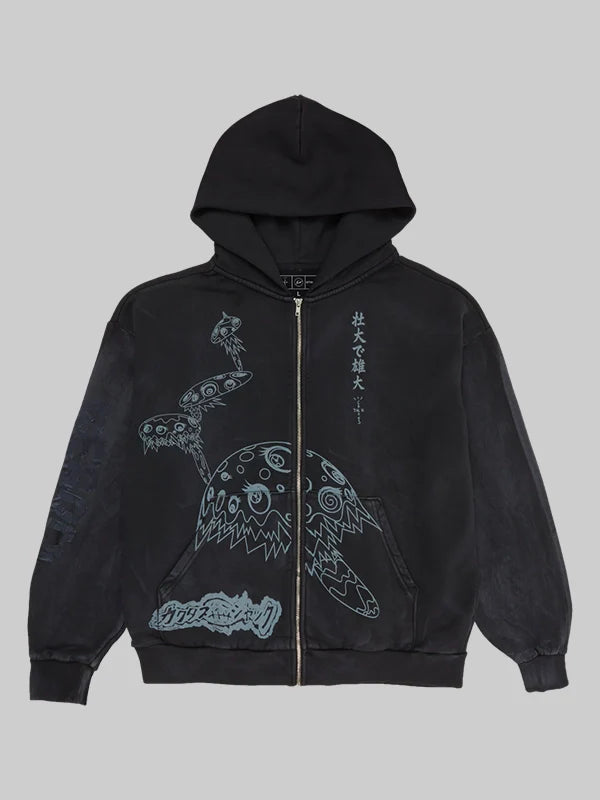 Cj X Fragment X Takashi Murakami Reborn Zip Hoodie
