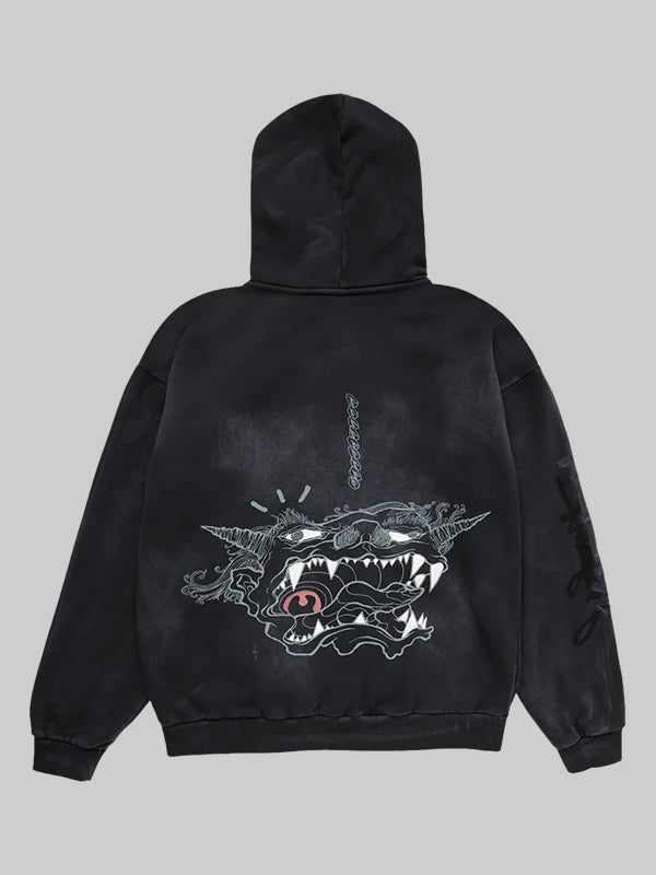Cj X Fragment X Takashi Murakami Reborn Hoodie Black