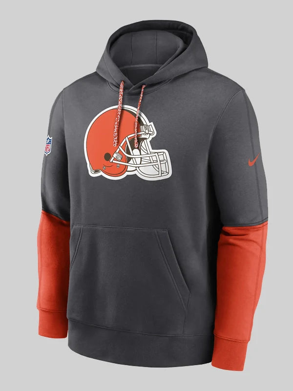 Cleveland Browns Sideline Team Issue Club Men's Nike NFL Pullover Hoodie