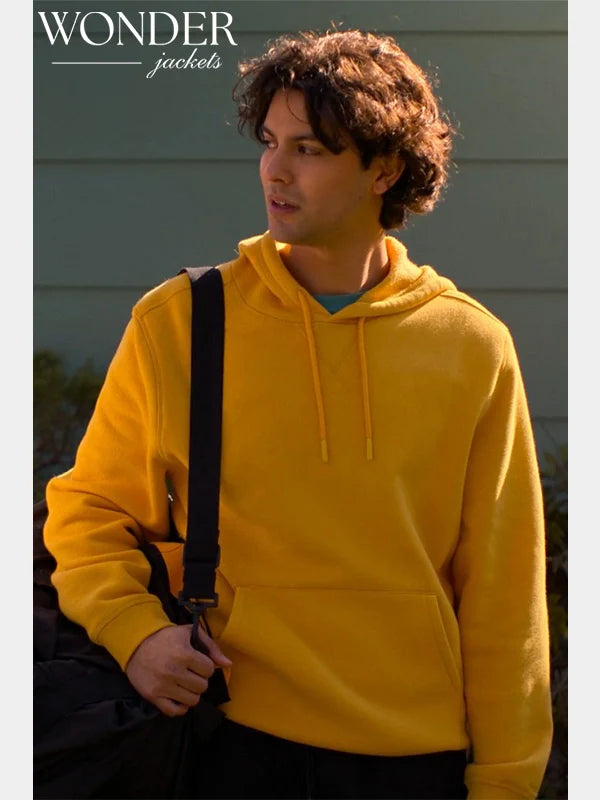 Cobra Kai S06 Miguel Diaz Yellow Hoodie