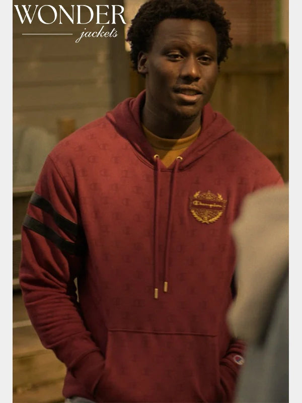 Cobra Kai S06 Shawn Payne Maroon Hoodie