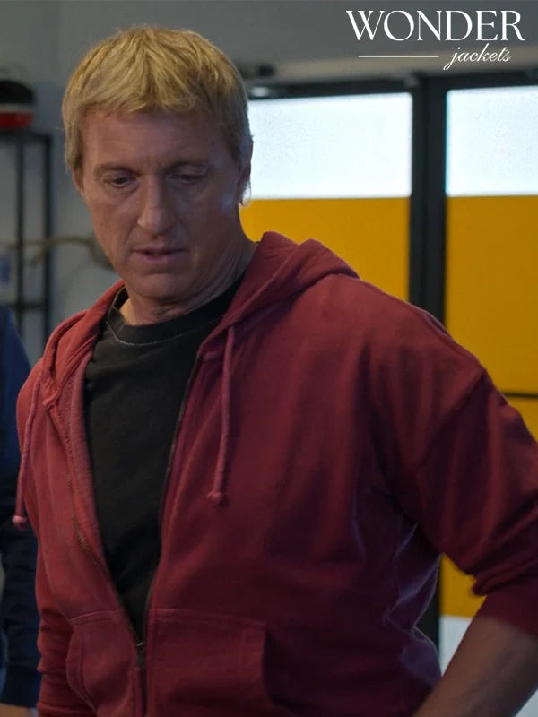 Cobra Kai S06 William Zabka Maroon Hoodie