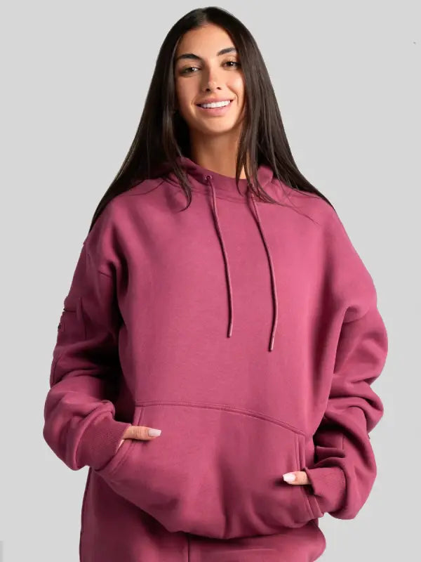 Comfort Airplane Hoodie Pink