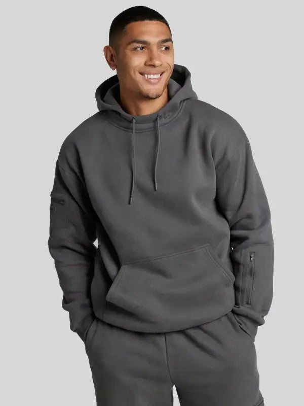 Comfort Airplane Mode Travel Hoodie Grey