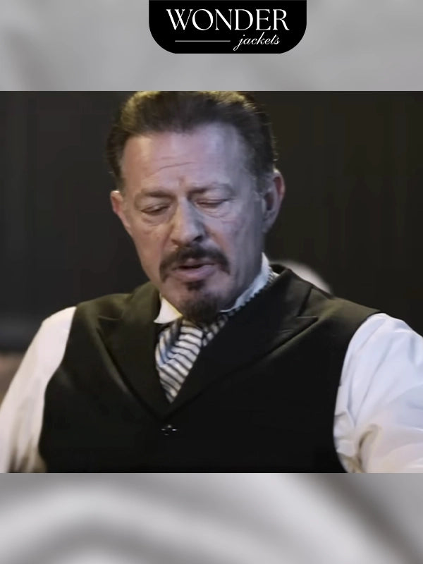 Costas Mandylor Black Vest From Gunslingers