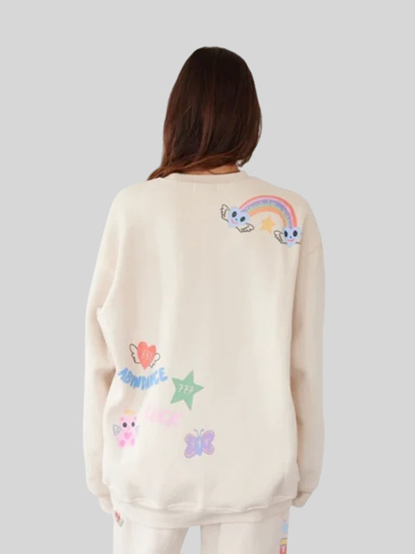 Cream Lets Your Angels Sweatshirt
