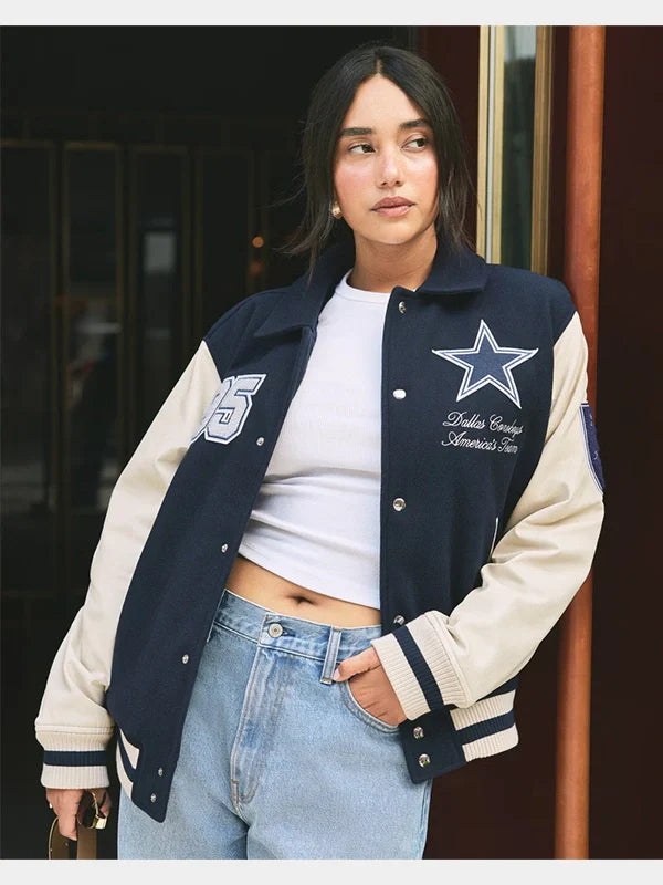 Dallas Cowboys Blue Bomber Jacket