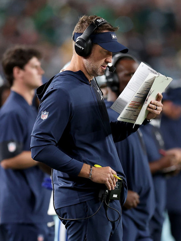 Dallas Cowboys Brian Schottenheimer Anorak Jacket Blue