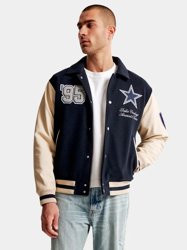 Dallas Cowboys Varsity Bomber Jacket Abercrombie