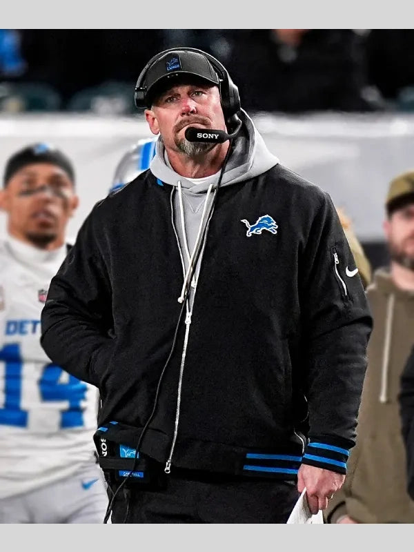 Dan Campbell Detroit Lions Sideline Bomber Jacket