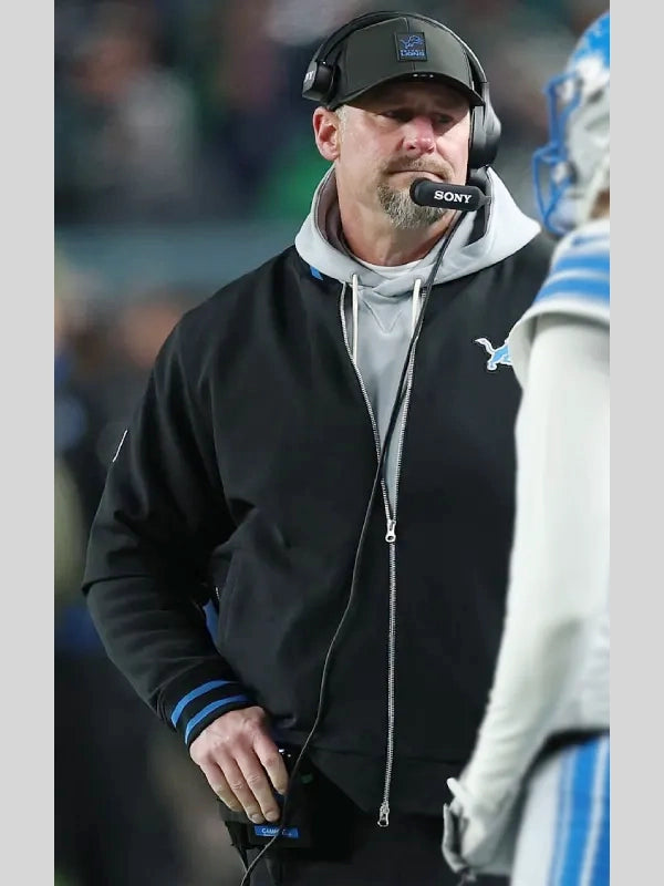 Dan Campbell Lions Sideline Bomber Jacket