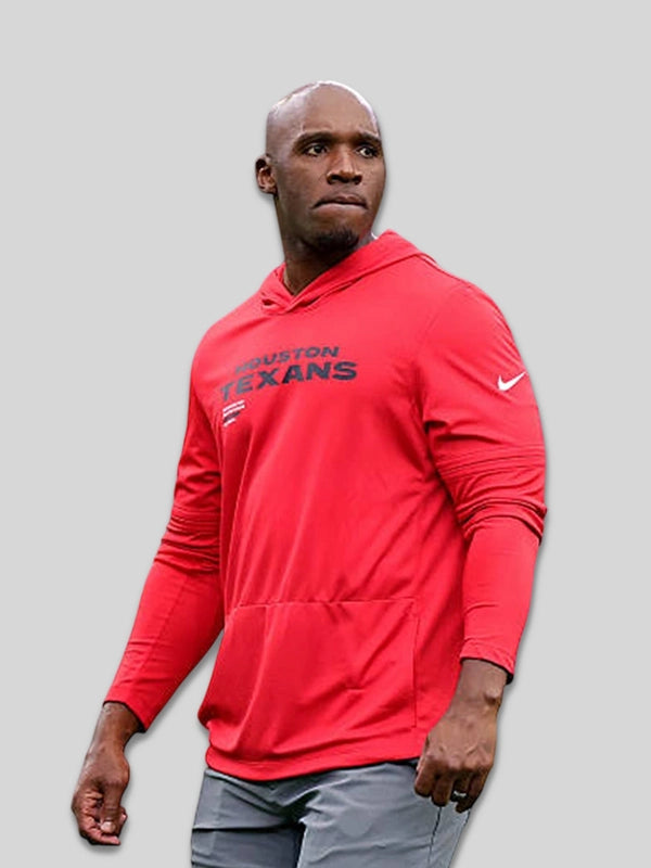 DeMeco Ryans Houston Head Coach Hoodie T-Shirt Red
