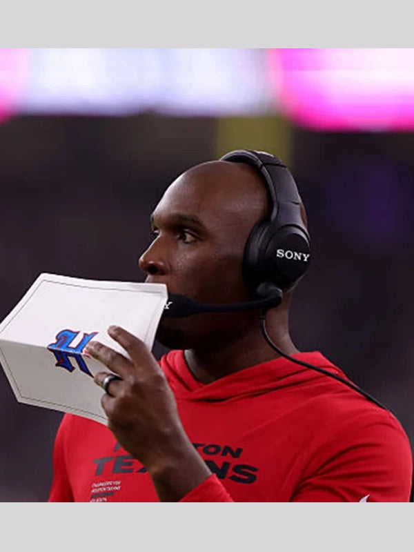 DeMeco Ryans Texans Head Coach Red Hoodie T-Shirt
