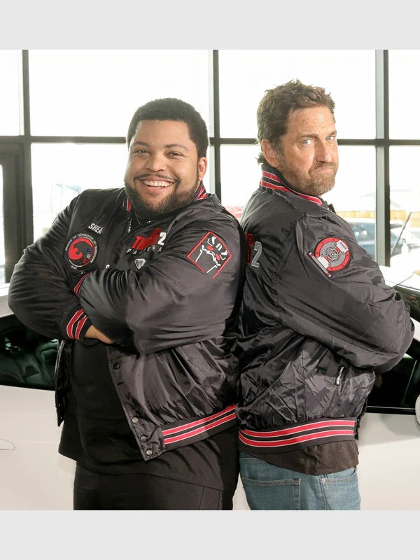 Den of Thieves 2 Pantera Press Tour Black Varsity Jacket
