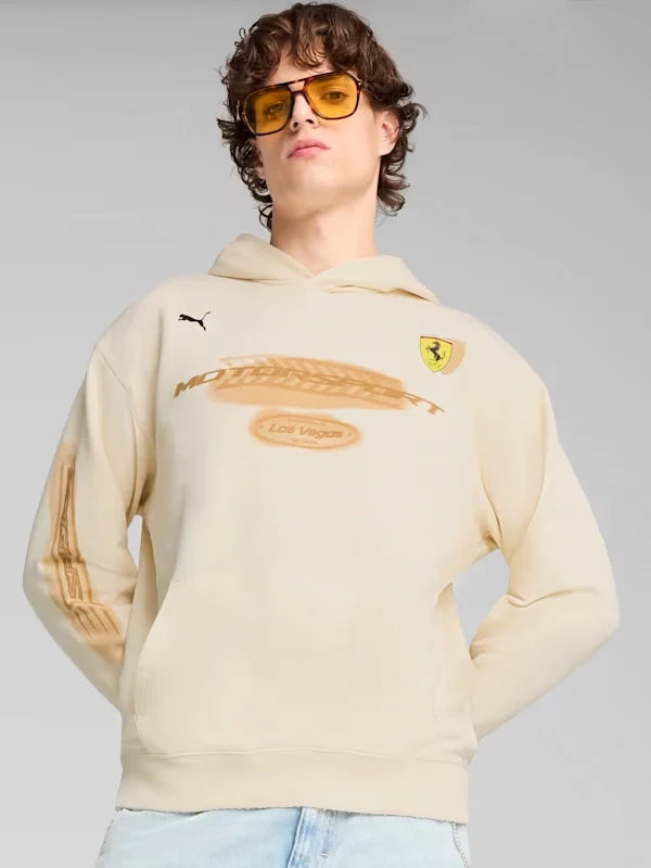 Desert Sun Scuderia Ferrari Cream Hoodie