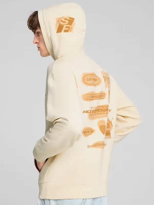Desert Sun Scuderia Ferrari Hoodie Cream