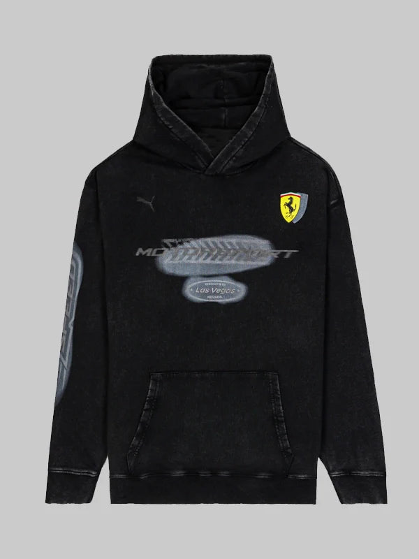 Desert Sun Scuderia Ferrari Race Las Vegas Pullover Hoodie Black
