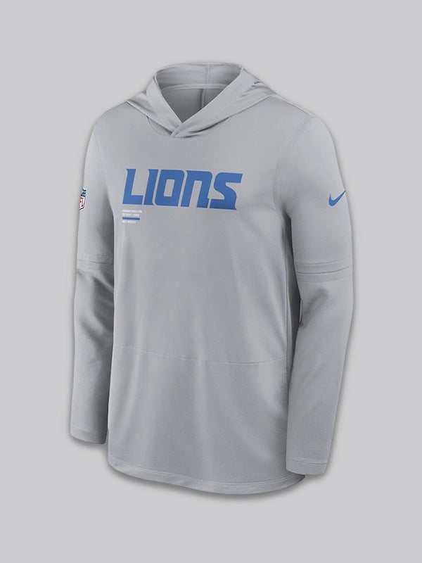 Detroit Lions Grey Hoodie T-Shirt