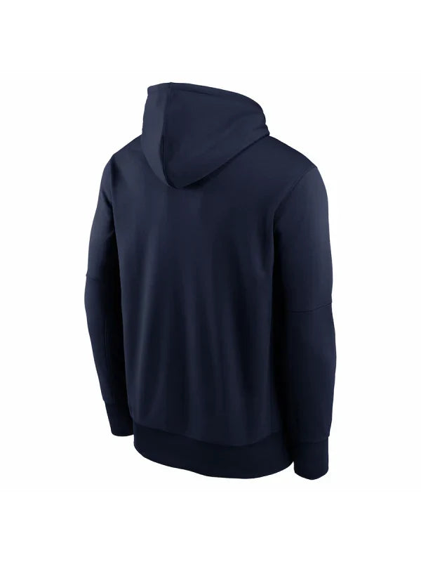 Detroit Tigers Nike Navy 2024 MLB Postseason Authentic Collection Therma Pullover Hoodie