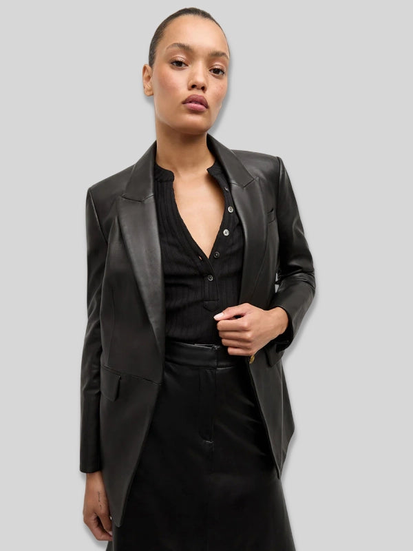 Dickey Veronica Beard Leather Jacket