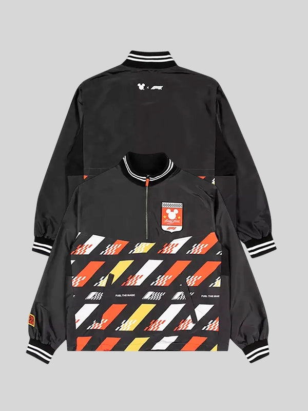 Disney x Formula 1 Black Windbreaker Jacket