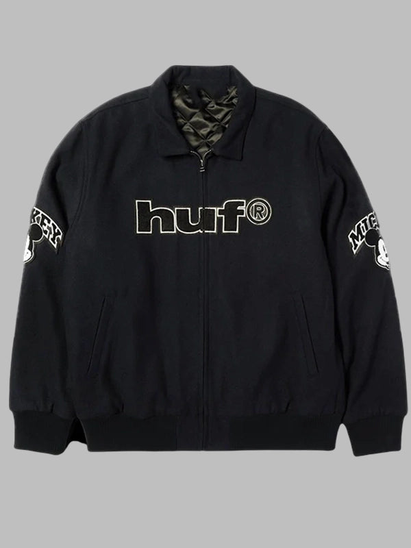 Disney x HUF Mickey Worldwide Tour Varsity Jacket