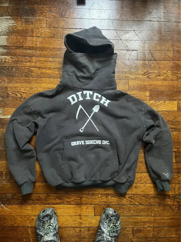 Ditch LA Masked Hoodie Grave Digging