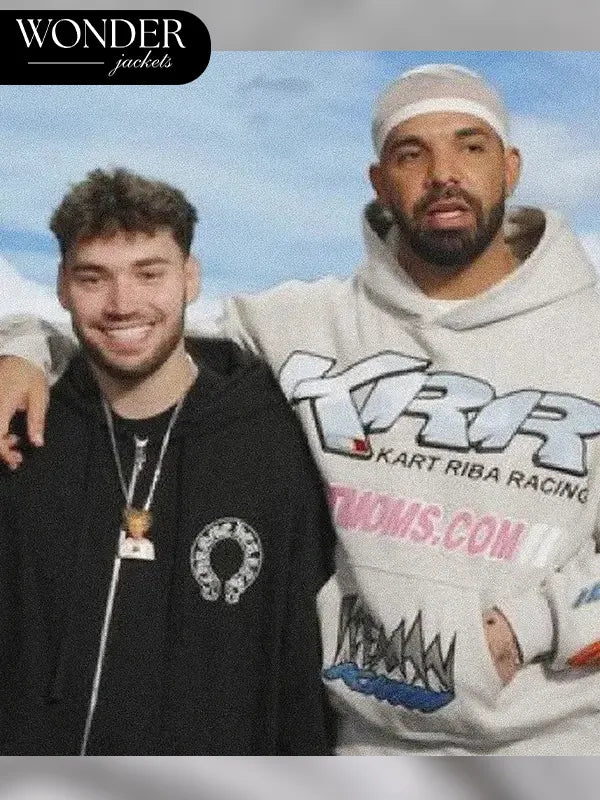 Drake KRR Kart Riba Racing Hot Moms Grey Hoodie