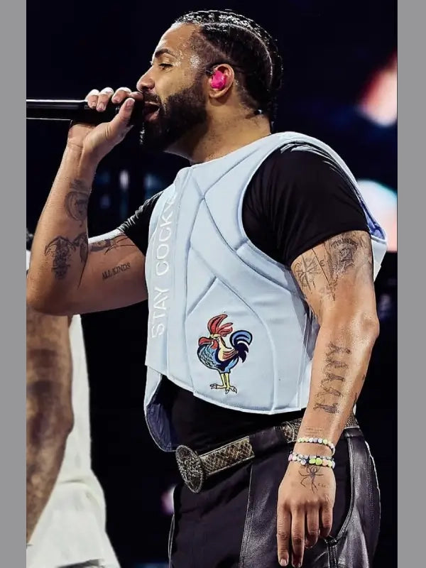 Drake Wireless Festival 2025 Stay Cocky Blue Vest