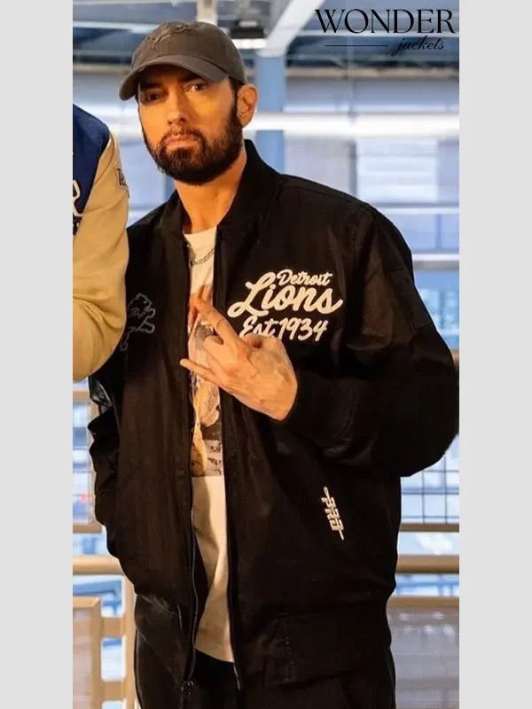 EMINEM DETROIT LIONS PAINT THE CITY JACKET