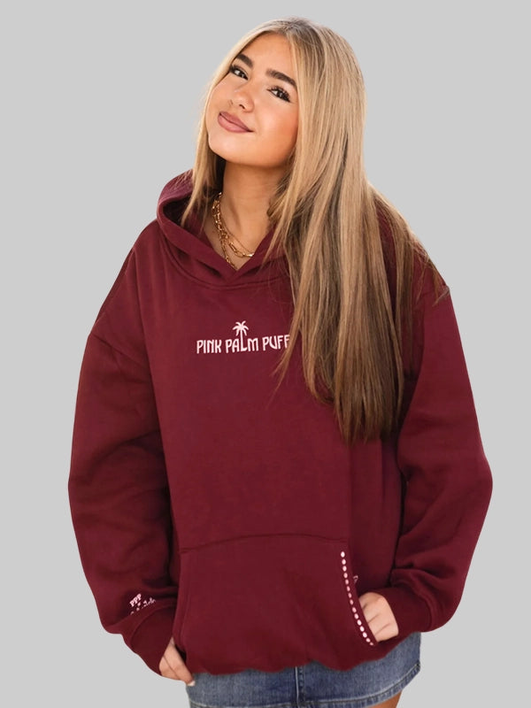 Embreigh x Pink Palm Puff Live in the Moment Hoodie Cherry